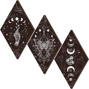 Mystical Brown and White Wall Art Set